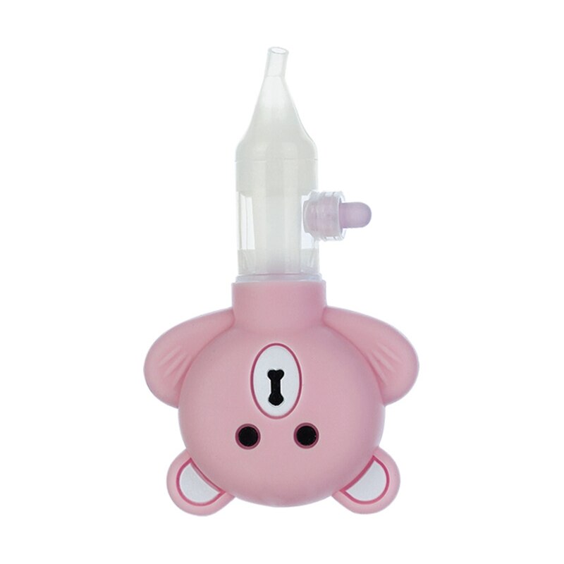 Børn nyfødt nasal aspirator tegneserie bjørn silikone baby sikkerhed næse renere støvsugning sniffing udstyr: Pk1