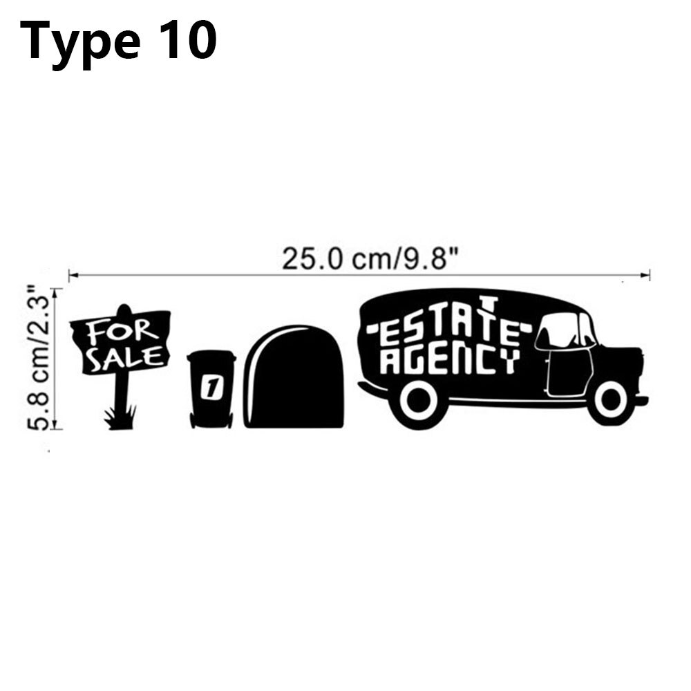 1pc grappige verwijderbare cartoon muizengat muurstickers zwarte muizen patroon diy plint sticker trap muurschildering kamerhoek ornament: 10