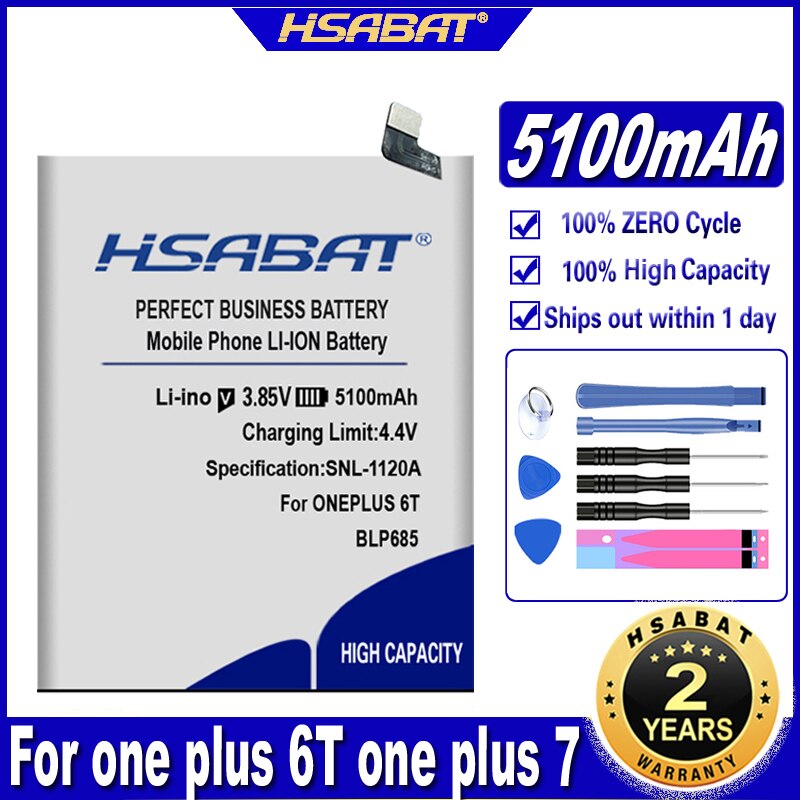Hsabat BLP685 4050 Mah Batterij Voor Oneplus 6T Een Plus 6T Een Plus 7