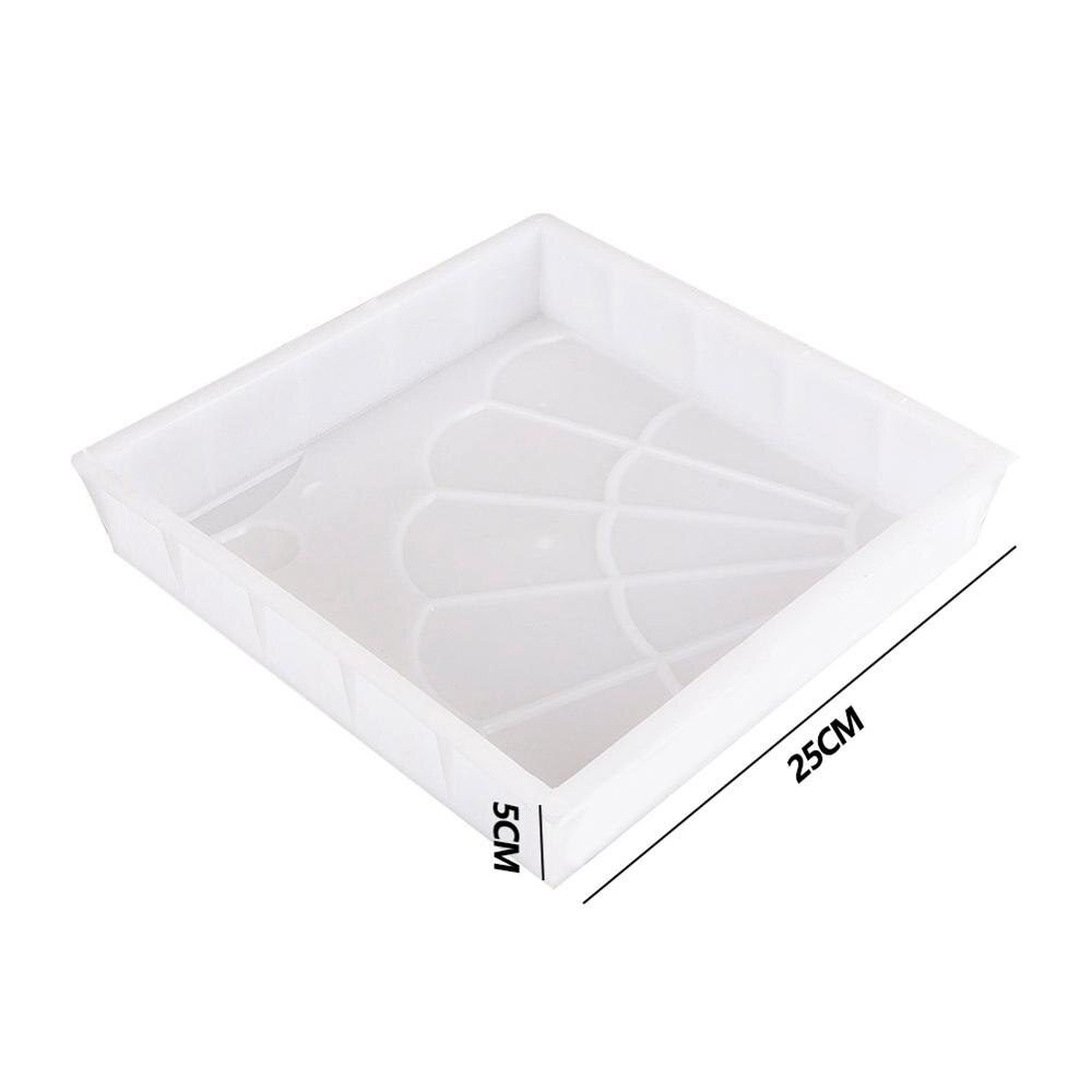Bricolage-moule à béton blanc pour pavé, pour jardin, trottoir, pavé manuel, ciment, brique, béton de la route, pierre: Fan