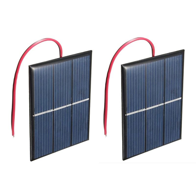 2x Zonnepanelen - 80x60mm - 1.5V 400mA - Polykristallijn Silicium - DIY Projecten: Default Title