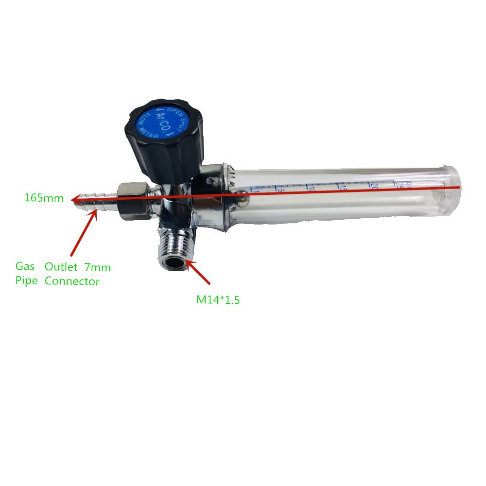 7mm 1/4pt 0.15 mpa mig virtausmittari kaasu argon ar /co2 säädin hitsaushitsaus