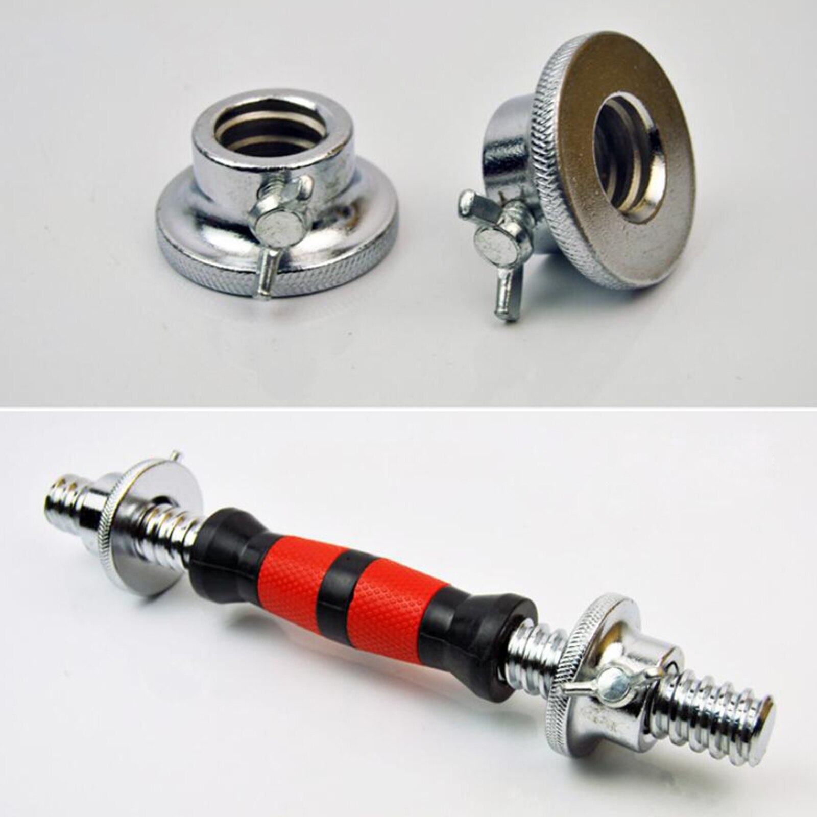 1 tommer standard dumbbell spin lock spinlock bar sekskantmutter stangklemmer krage