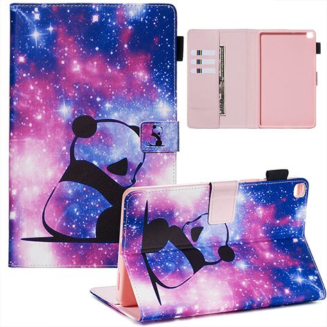 Tablet Case for Samsung Galaxy Tab A 8.0 SM-T290 SM-T295 - Leather with Animal Print & Shockproof TPU Back