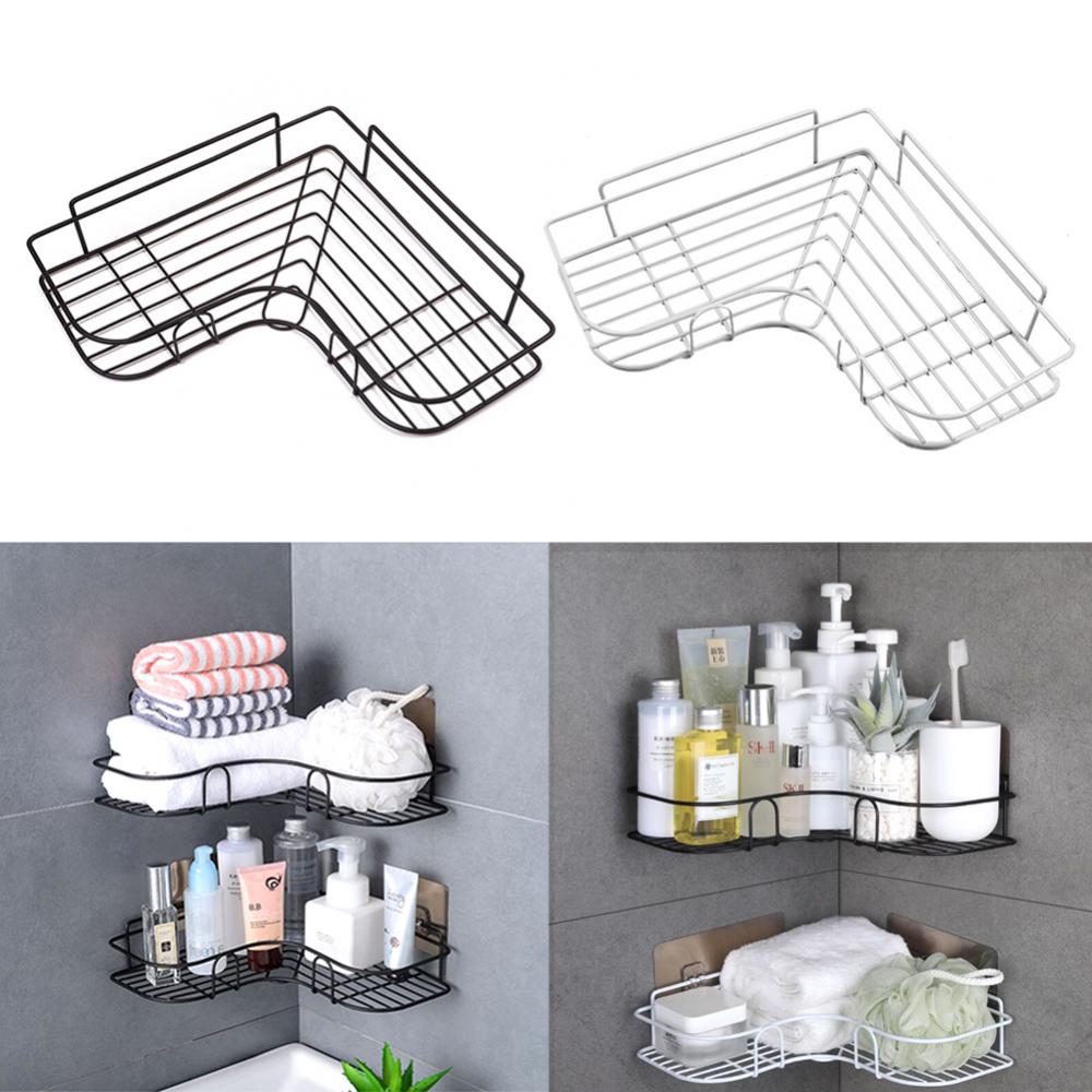 Schlecht Regal Ecke Rahmen Dusche Organizer verwöhnen Zauberstab Montieren Shampoo Lagerung Halfter Mit Saugnapf Küche Lager Gestell