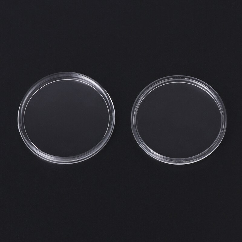 1 PC 38.6mm Round Acrylic Coin Capsule Clear Storage Holder For Silver Coin 1 oz