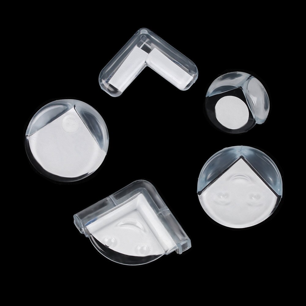 4Pcs Baby Soft Silicon Transparent Safe Corner Protector Table Desk Corner Guard Safety Edge Guards For Kids Security Protection