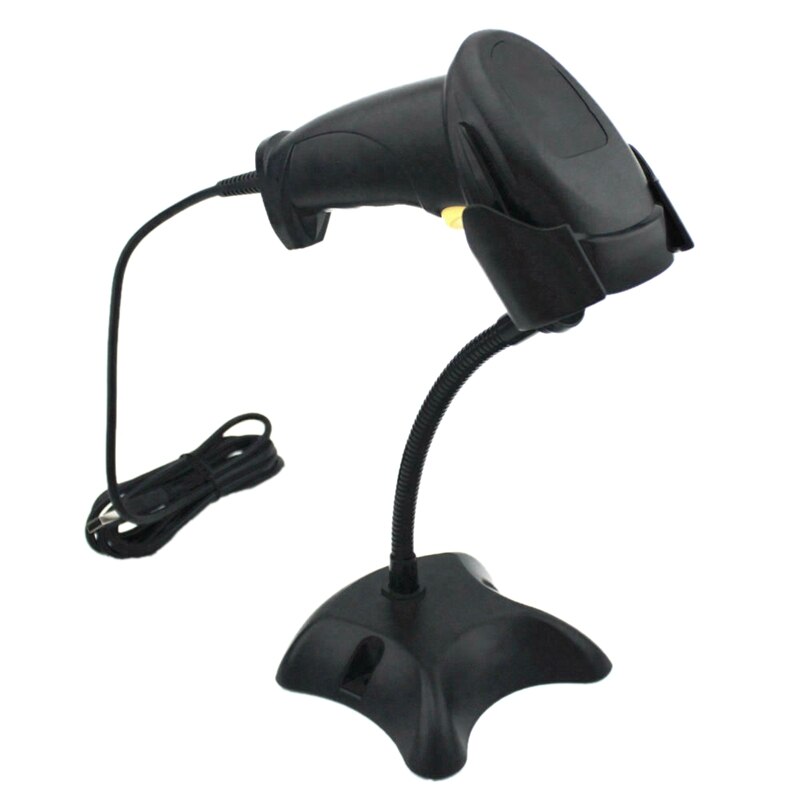Usb stregkodescanner med stativ lang stregkode usb port ccd håndholdt stregkode scanner stregkodelæser til pos  p2p computer