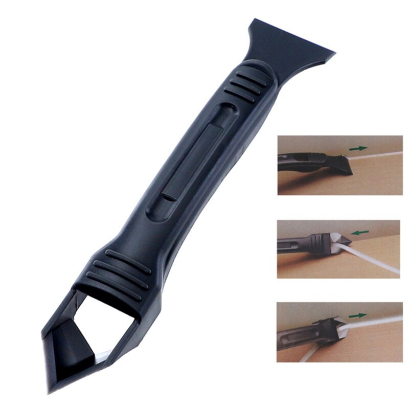 Pala raspador de pegamento de vidrio encolador Yin ángulo hermosa costura Kit de herramientas combinación de dispositivo de herramientas duraderas Conjunto de 4 piezas