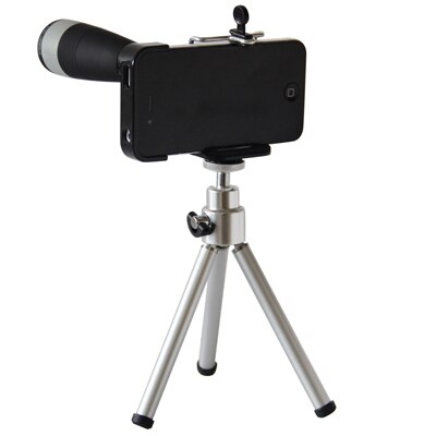 Eyeskey 8x Zoom Draagbare Mobiele Telefoon Telescoop Lens Groothoek Oculair Lens met Lens Adapter en Beugel Voor Ipone 5 5 s 6 6 s: Black i6p 6sp