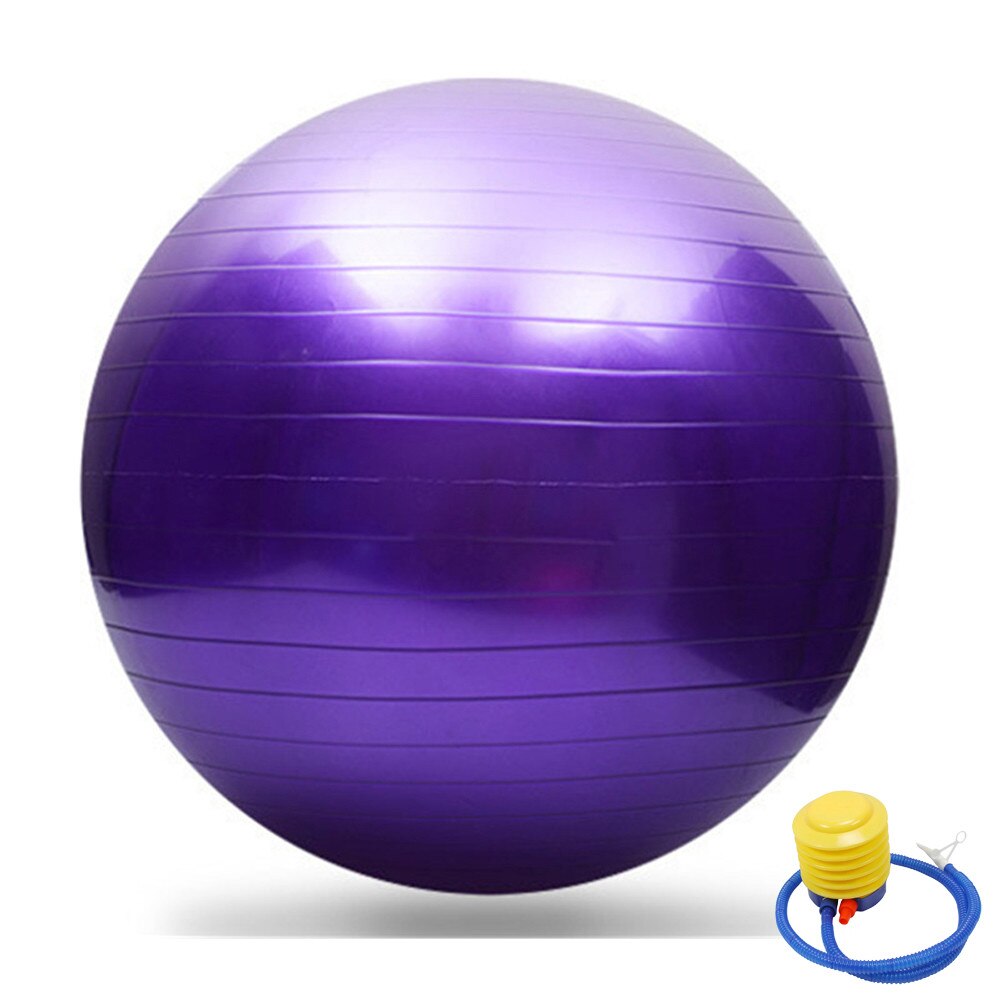 шарикиYoga Ball GYM Fitness Iron Shake Balance Exercise Sport Workout Relieve Pain Massage Balls Training Tool 55cm0210: D