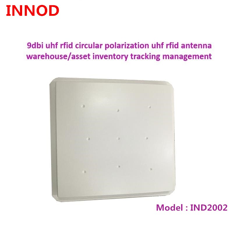Antenne rfid uhf 865-868mhz étanche à longue portée 902-928mhz pour le suivi des actifs, polarisation circulaire 9dbi, à élevée