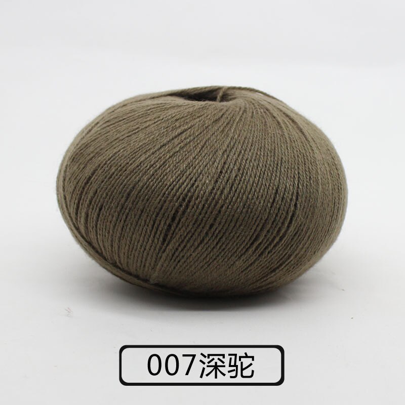 Ovillo de hilo de Cachemira para tejer, bufanda de lana tejida a mano, bolsa de Material de bricolaje, lana gruesa mediana, lana de bebé, 300g: Verde esmeralda