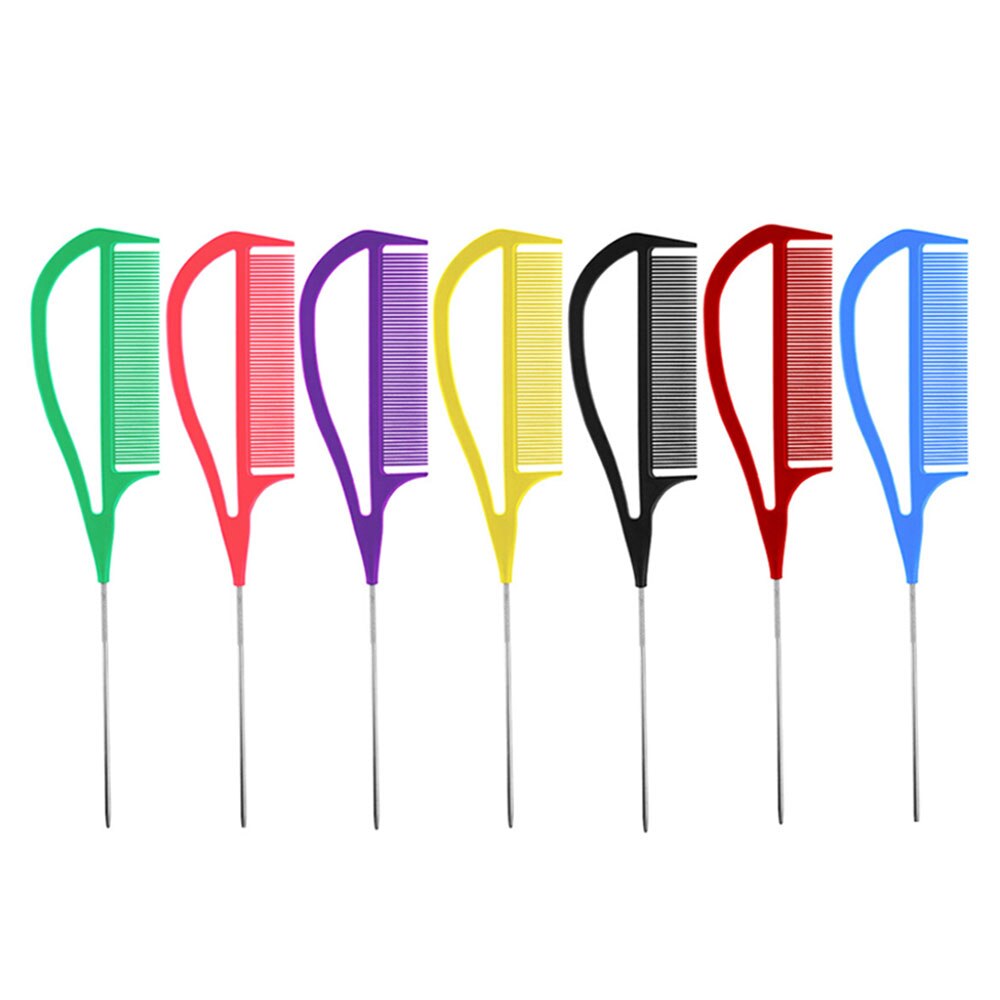 Highlighting Hair Comb ABS Weaving Highlighting Foiling Hair Comb For Salon Dyeing Tail Combs Brush Separate Parting For Hair