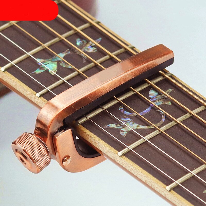 Guitar Capos Electric Acoustic Guitar Capo Bass Violin Ukulele Capotraste Single-handed Tune Clamp Trigger - 3 Colors Metal Capo: B 1PC