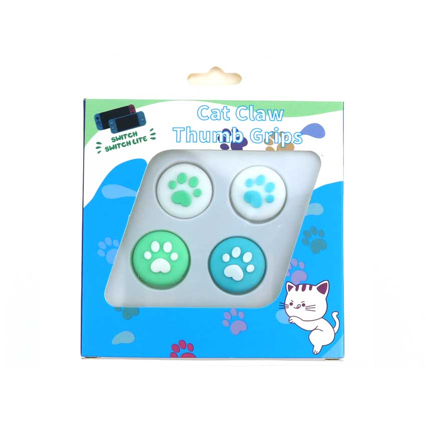 YuXi 4pcs Cute Cat Claw Analog Thumb Stick Grips Cap for Nintend Switch Lite Joy Con Joy-Con Controller Joystick Cover Case: B C K L