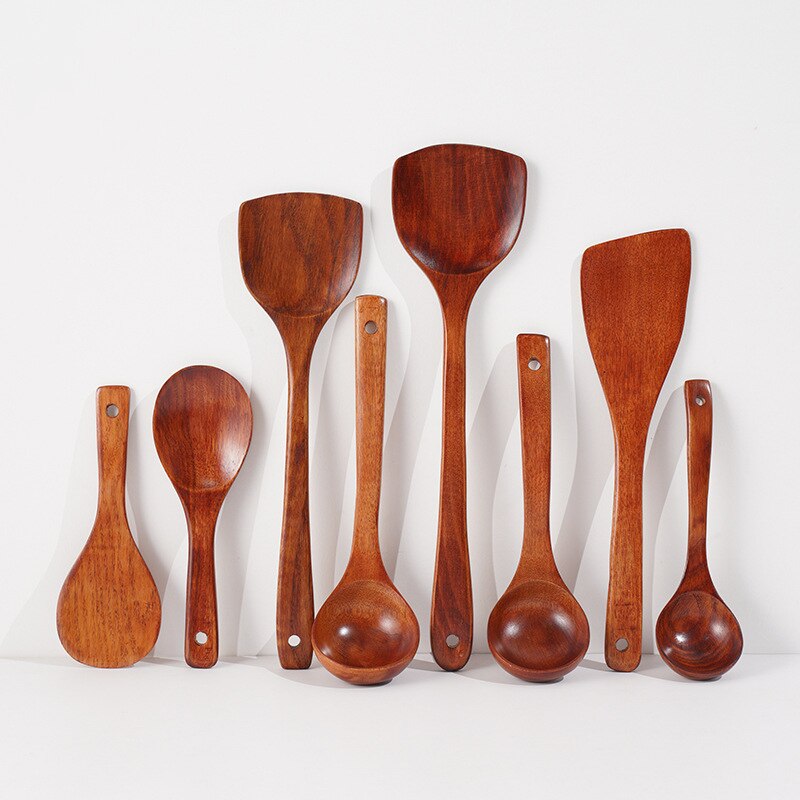 Natural Wood Tableware Spoon Colander Spoon Special Nano Soup Skimmer Cooking Spoon Wooden Kitchen Cooking Tool