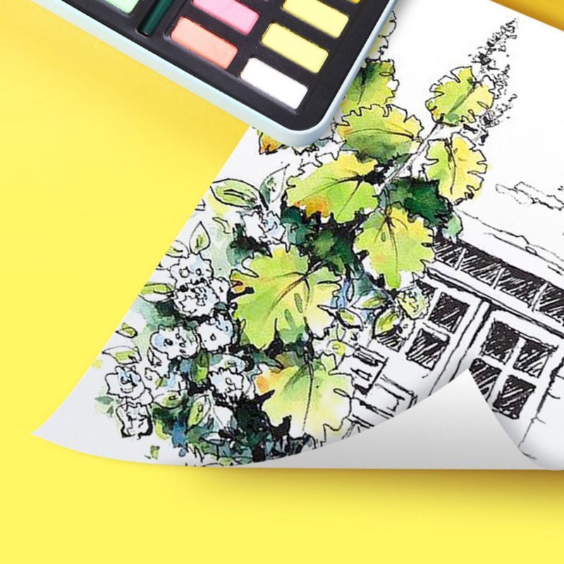 Solide Aquarel Verf Set 36 Kleuren Art Set Met Water Borstel Pen Aquarel Pigment