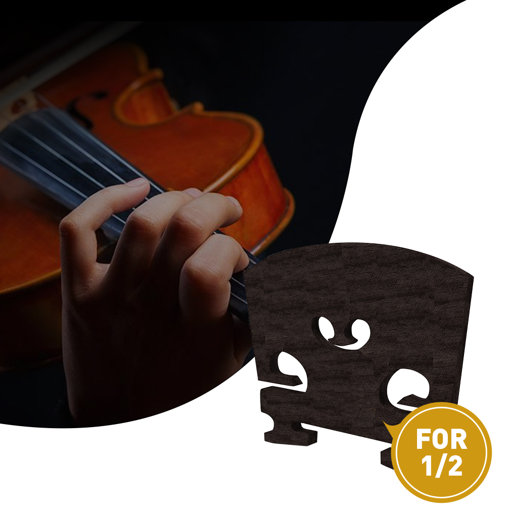 1PC-Master ébano puente violín 4/4, 3/4, 1/2, 1/4, 1/8 puente violín: 1 2