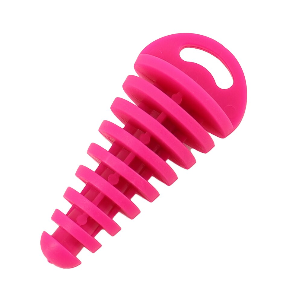 Uitlaatpijp Plug Motorfiets Motocross Uitlaat Rubber Ontluchter Plug Uitlaatdemper Wassen Plug Pijp Protector: pink