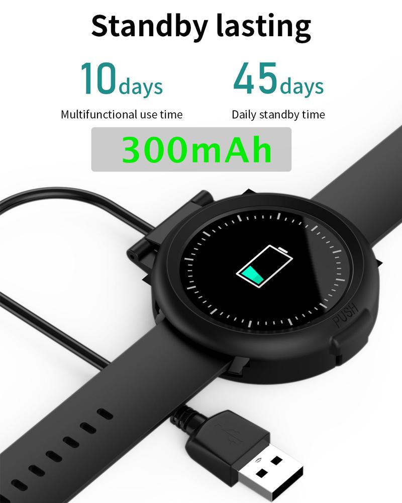 G21 Smart Watch Women DIY Watch Faces IP68 Waterproof Clock Fitness Tracker Heart Rate Monitor 1.28 inch Full Touch Round Screen