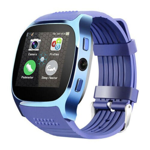 Smart Polshorloge Bluetooth Waterdichte GSM Telefoon Sport Hartslag Bloeddrukmeter SmartWatch Voor Android Samsung iPhone: Blauw