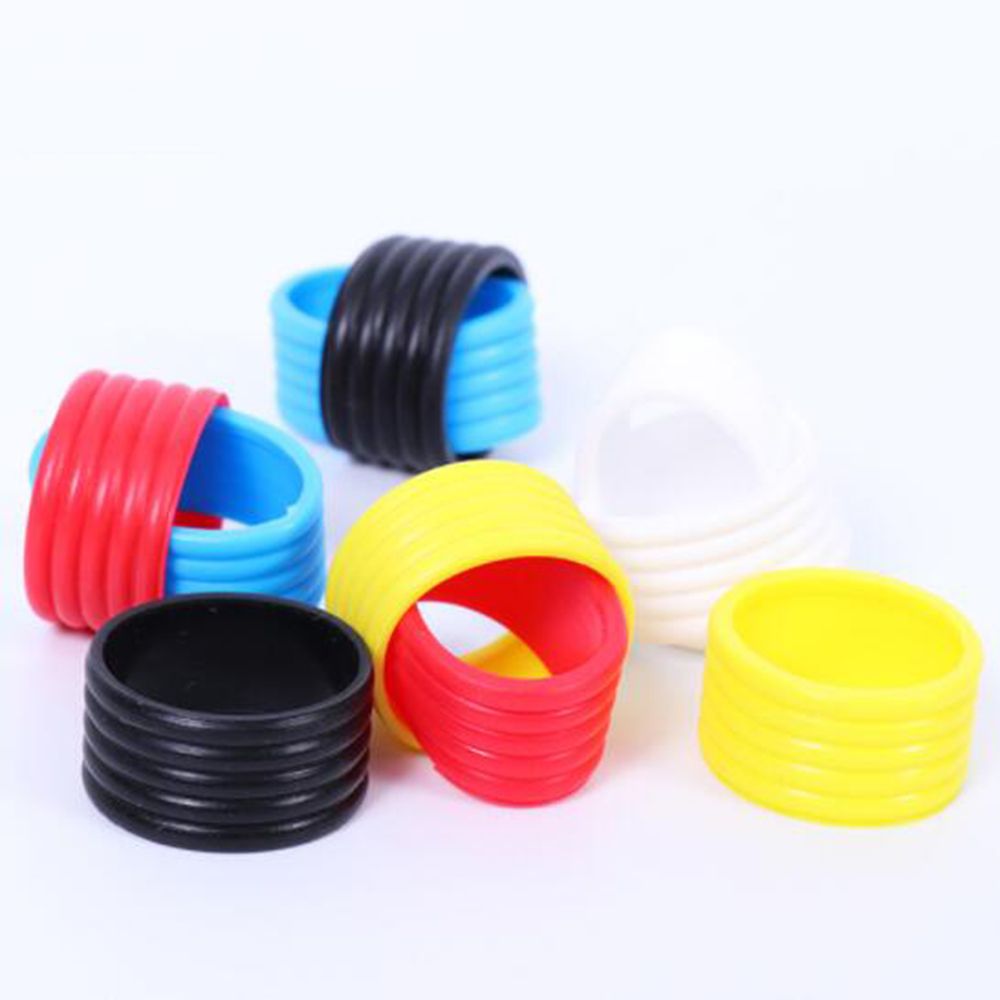 2 Stuks Rubber Tennisracket Grip Afdichtring Vaste Stretchy Tennis Racket Handvat Rubber Ring Band Tennis Accessoires