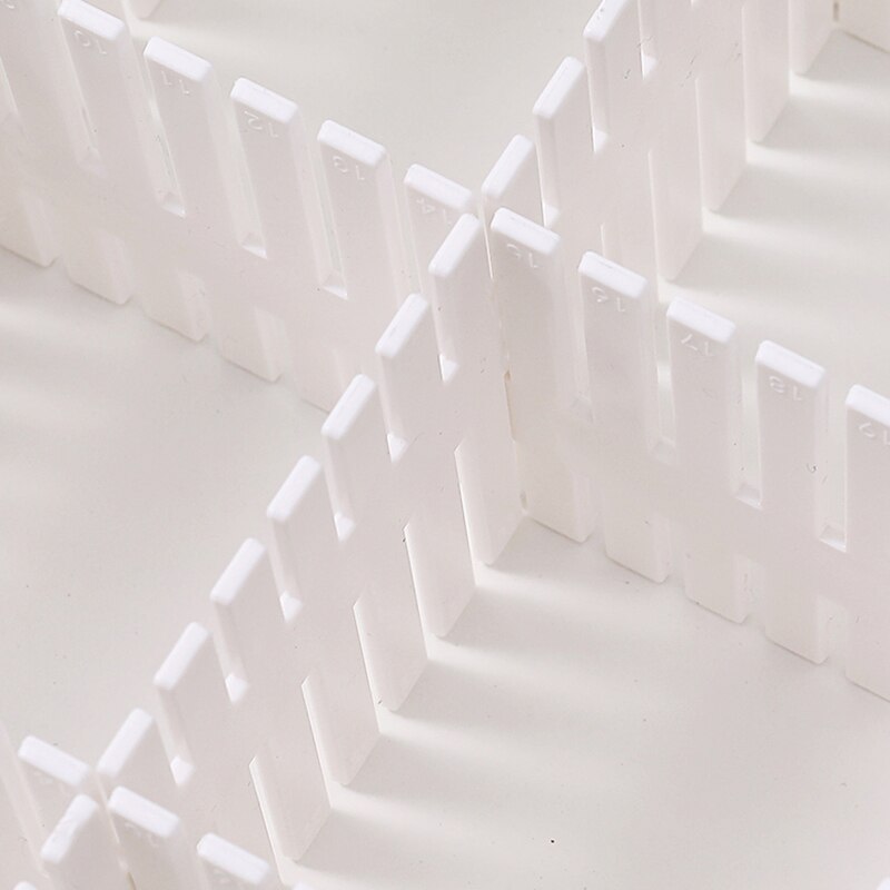 2Pcs DIY Adjustable Storage Partition Board Plastic Drawer Divider Combination Partition Board Space-saving Division Organizer