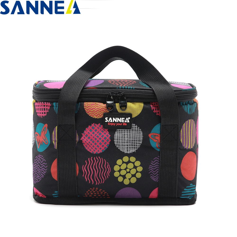 SANNE 9L Isolierte Thermische Kühltasche 6 Dosen 330ML Bär Thermische Wasserdichte Tragbare Isolierte Mittagessen Tasche Können Tragen Trinken &Ampere; koks