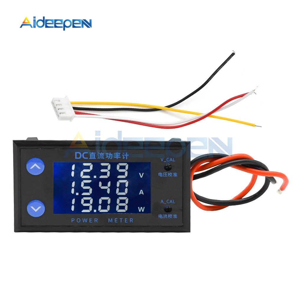 DC 0200V 10A LCD Display Digital Voltmeter Ammeter Wattmeter Voltage