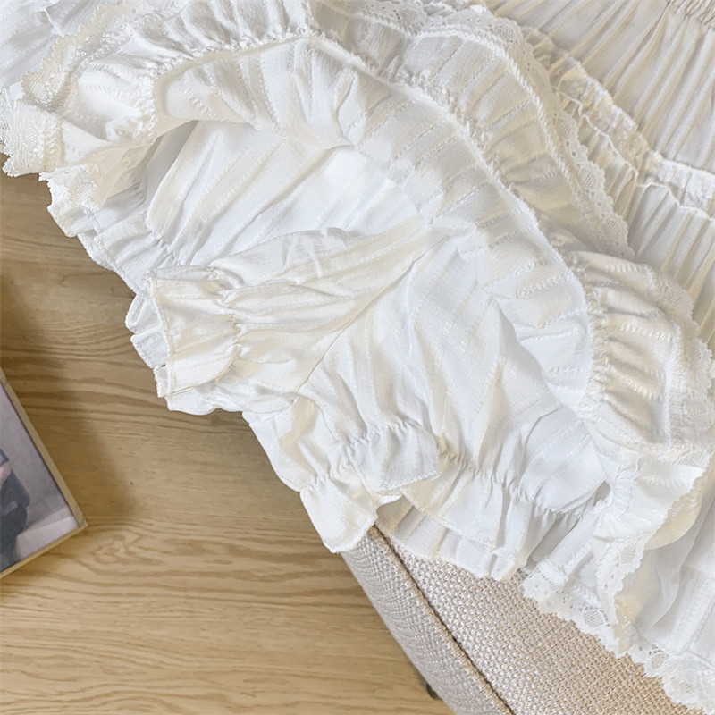Koreanske plisserede nederdele med elastisk talje til kvinder sommer ensfarvet blonde mini nederdel kvinde sød a-linje shorts nederdel kvinde