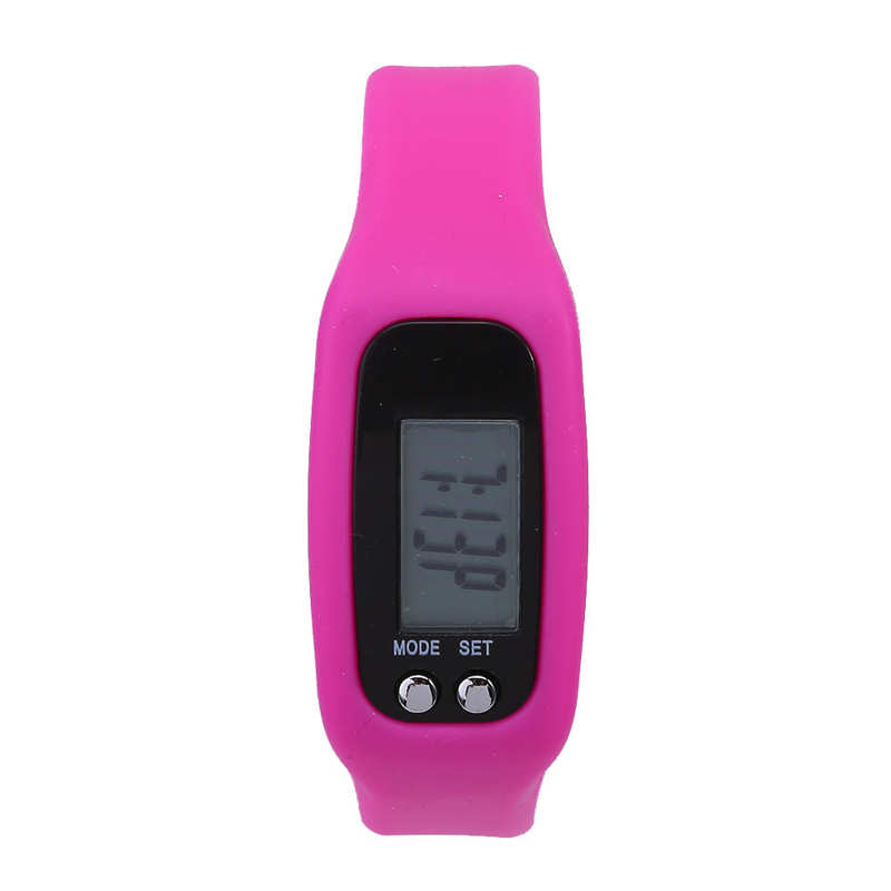 Reloj de pulsera inteligente, contador de pasos, contador de calorías, podómetro, deportes, Fitness: Borgoña