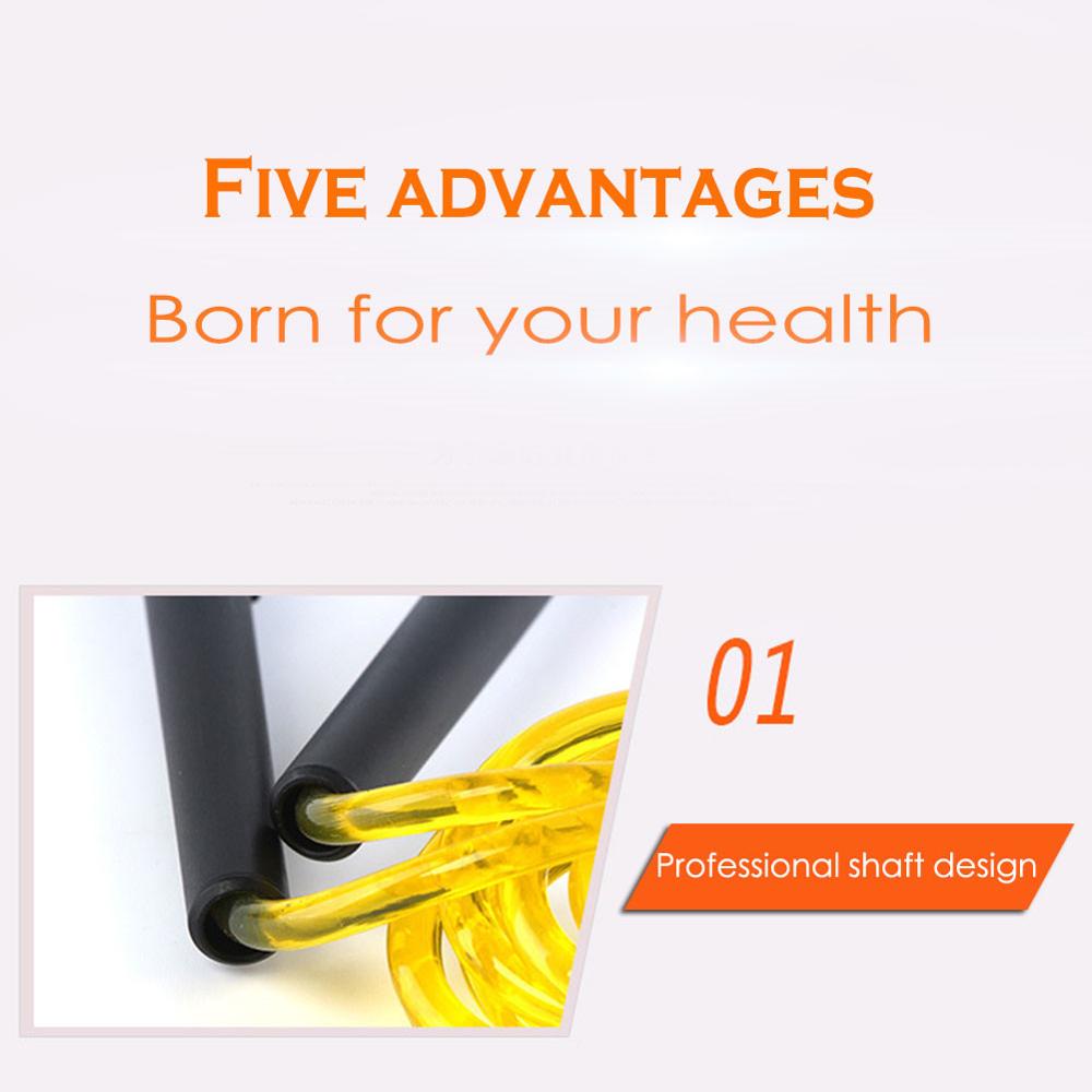 Adjustable Skipping Rope Transparent PVC Eco-friendly Fitness Exercise Jump Rope