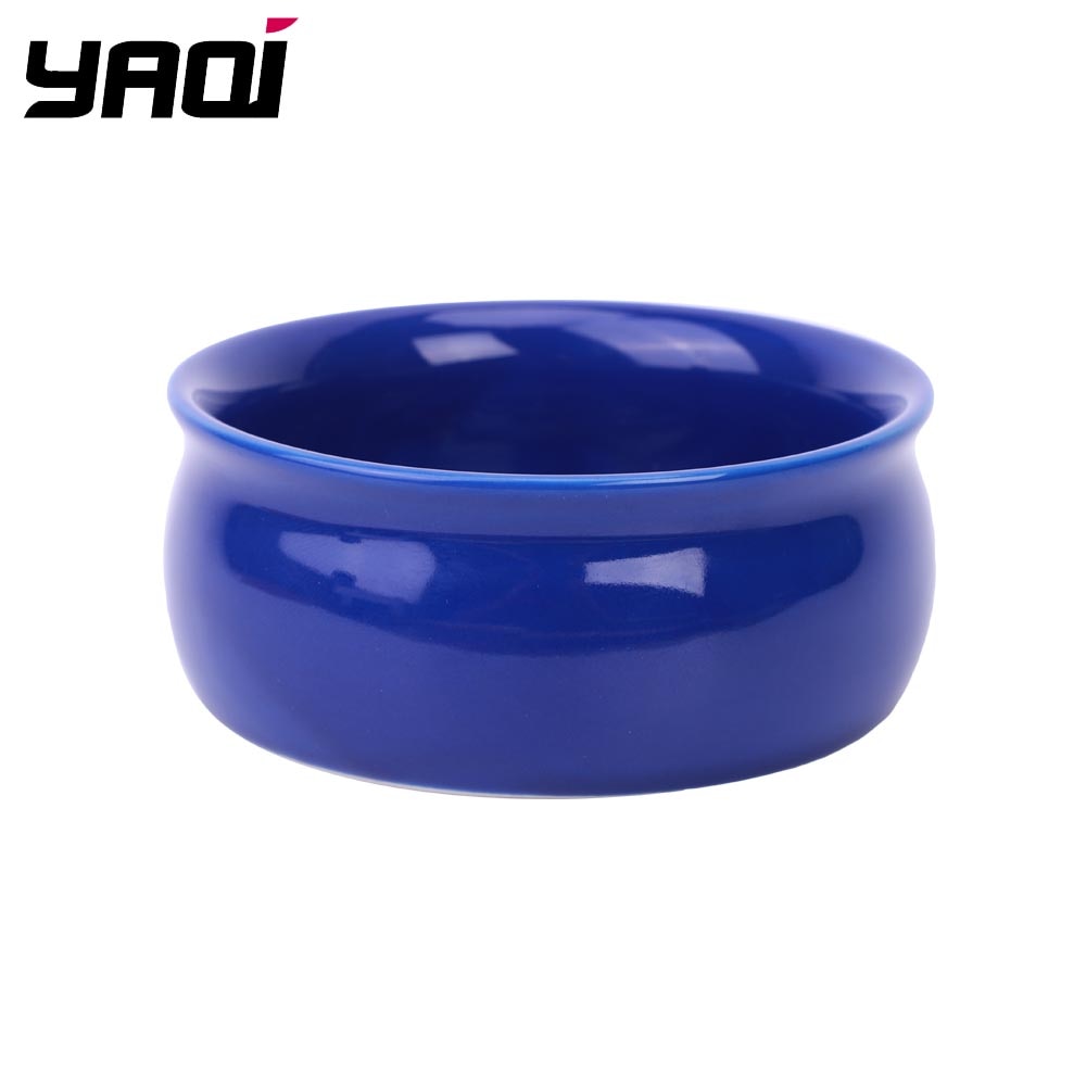 Yaqi colore Blu di Ceramica Ciotola Da Barba per Gli Uomini Pennello Da Barba