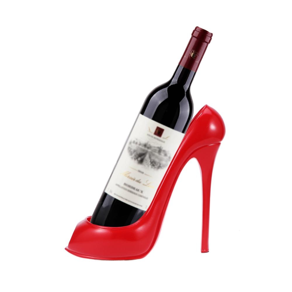 High Heel Shoe Wine Bottle Holder Shoes Silicone Wine Bottle Holder Rack Shelf for Home Party Restaurant