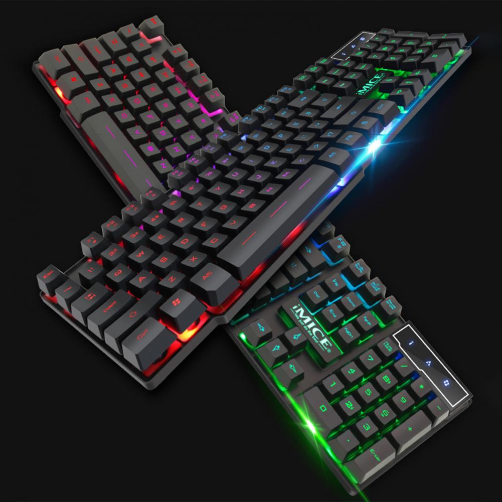 IMICE-AK-600 para teclado, enchufar y usar, con orificio de desviación líquida, para jugadores de electrónica de consumo, con orificio de desviación líquida para oficina