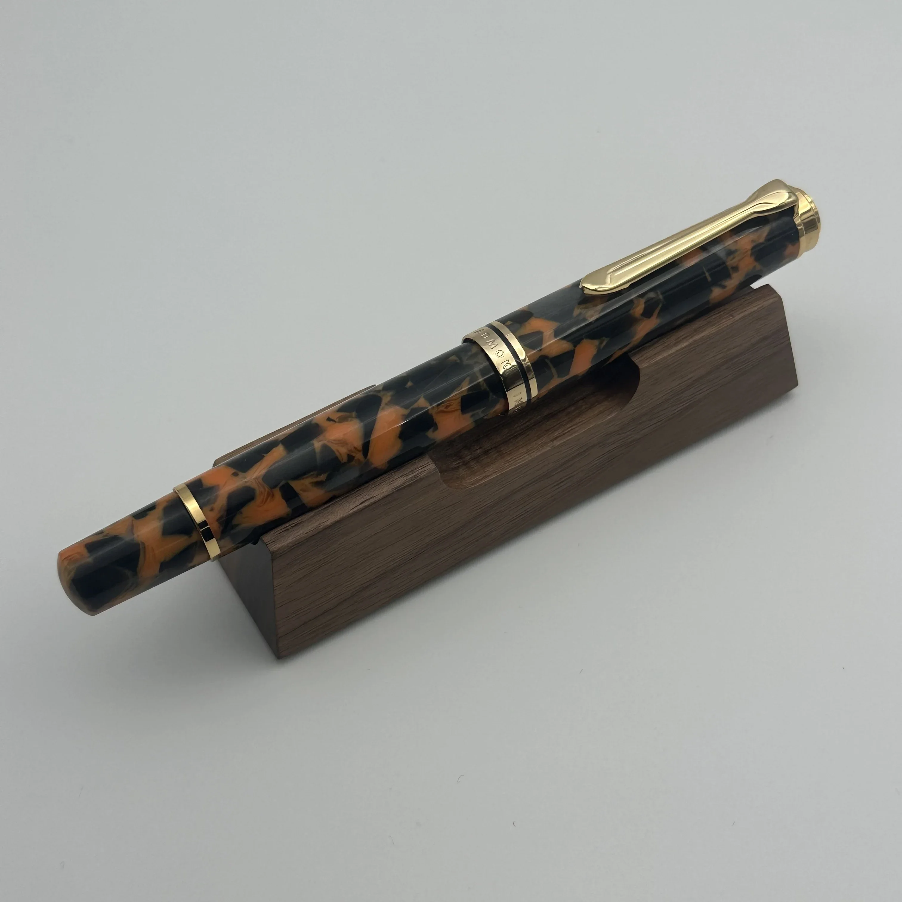 Admok M800 Pen Acrylic Piston Fountain Pen Schmidt Nib F M B 0.5 0.7 1.0MM Nib Golden Clip Writing Office Pen: Clear / EF