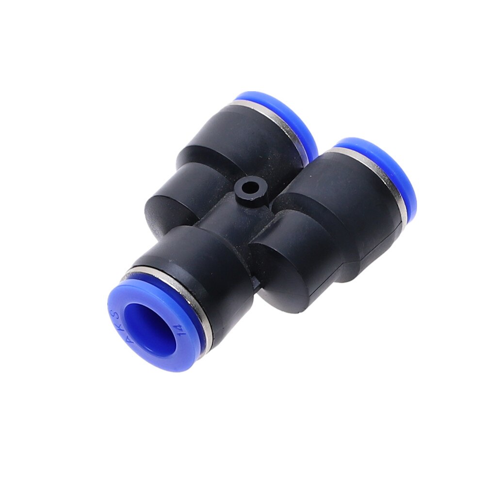 "Y" Pneumatic Connector Tee Union Push In Fitting for Air Pipe joint OD 4 6 8 10 12 14 16MM Pneumatic Fittings PY