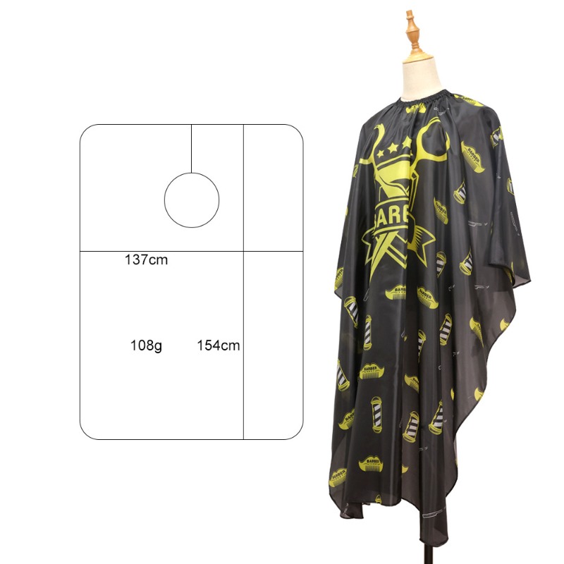 Hairdressing Cape Barber Cutting Cloth Antistatic Adjustable Salon Stylist Apron Home Haircut Unisex Retro