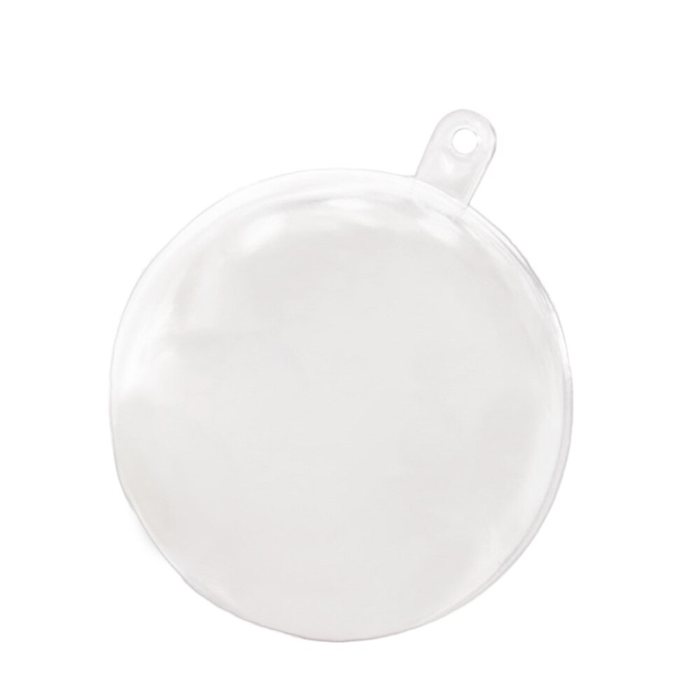 10Pcs Transparent Fill-able Hollow Sphere Xmas Hanging Ornament Party Wedding Decor