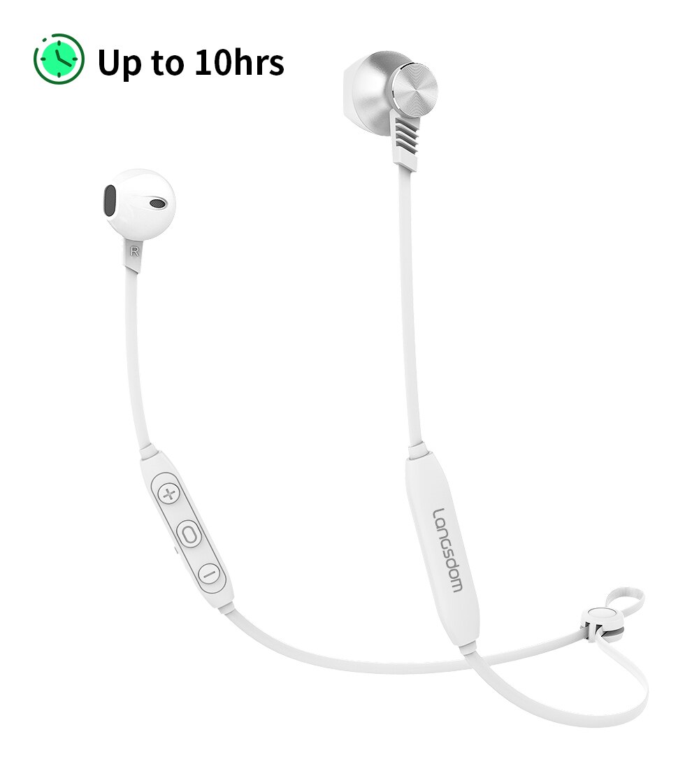 Langsdom L5PRO/L5B Luetooth Oortelefoon Met Hd Mic Metalen Stereo Draadloze Koptelefoon Hoofdtelefoon Auriculare Bluetooth Headset Voor Telefoon: Silver