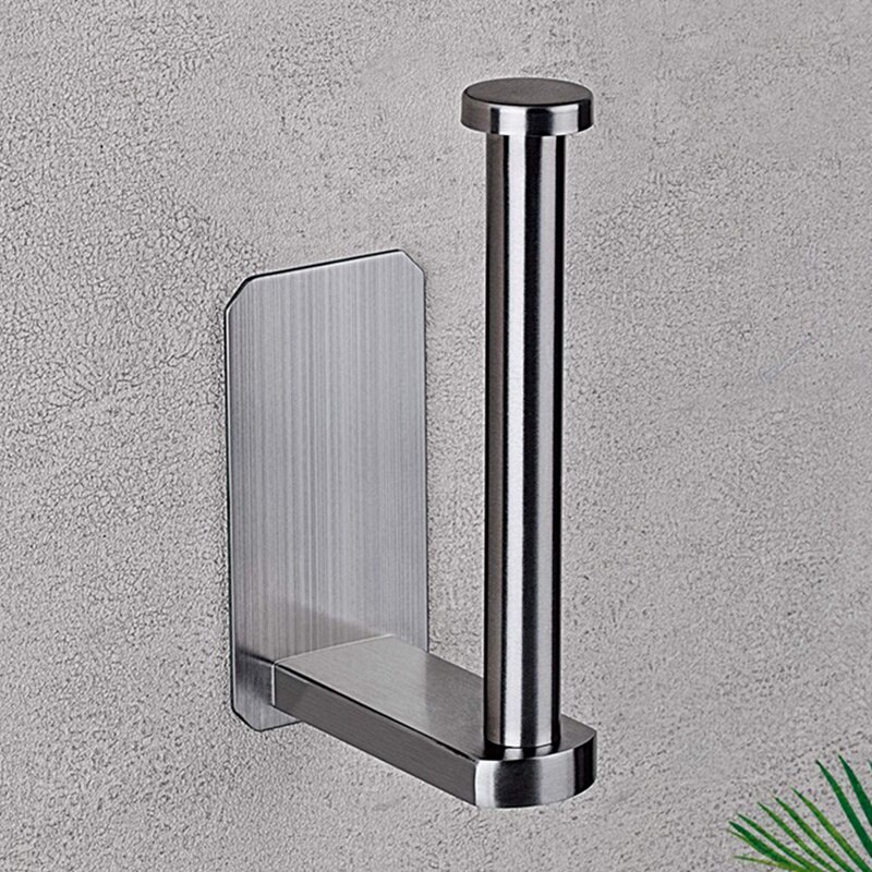 Kitchen Roll Paper Self Adhesive Wall Mount Toilet Paper Holder Bathroom Tissue Towel Rack Holders