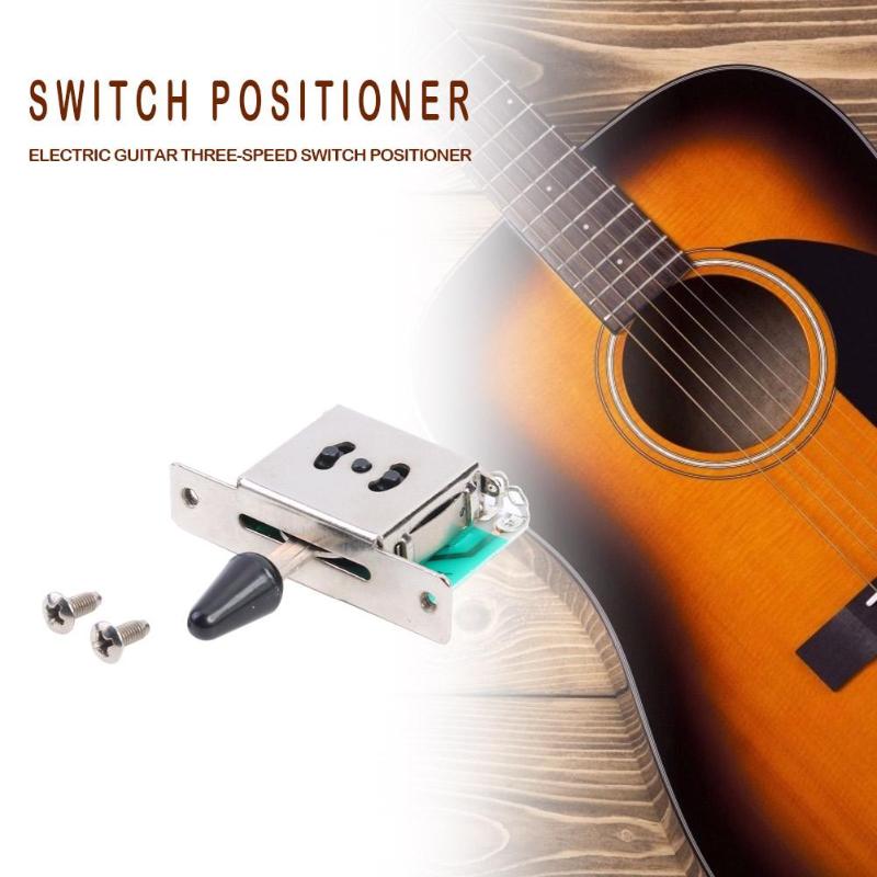 Equipo de guitarra eléctrica práctica, posicionador de interruptor de tres velocidades ajustable, pastilla de cambios, guitarra, amplia gama de piezas de aplicaciones