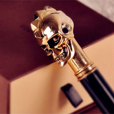 Paraguas con cabeza de calavera para hombre, sombrilla japonesa de Golf a prueba de viento, sol, de negocios, color negro, para lluvia, SY184: Style 1