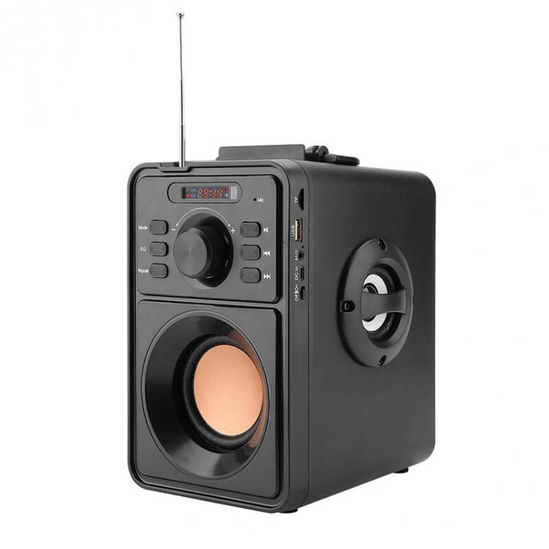 Handheld Stereo Wireless Bluetooth Digital Lcd Speaker Outdoor Speaker Support Tf Usb Aux Fm Remote Control