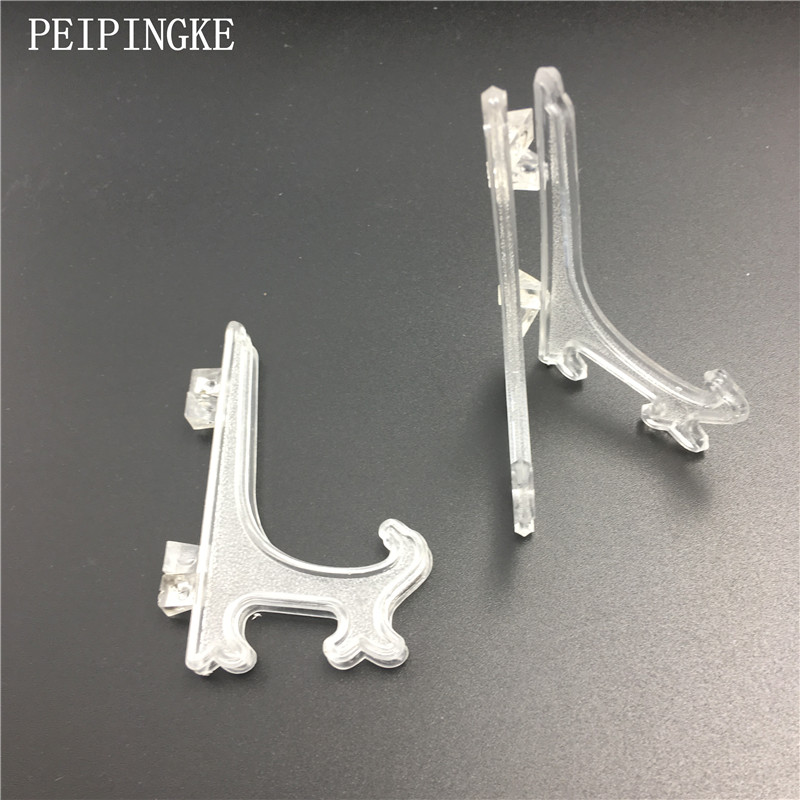 Mini présentoir à Biscuits en plastique, 3 pièces, support pliable en cristal, présentoir à Biscuits: clear
