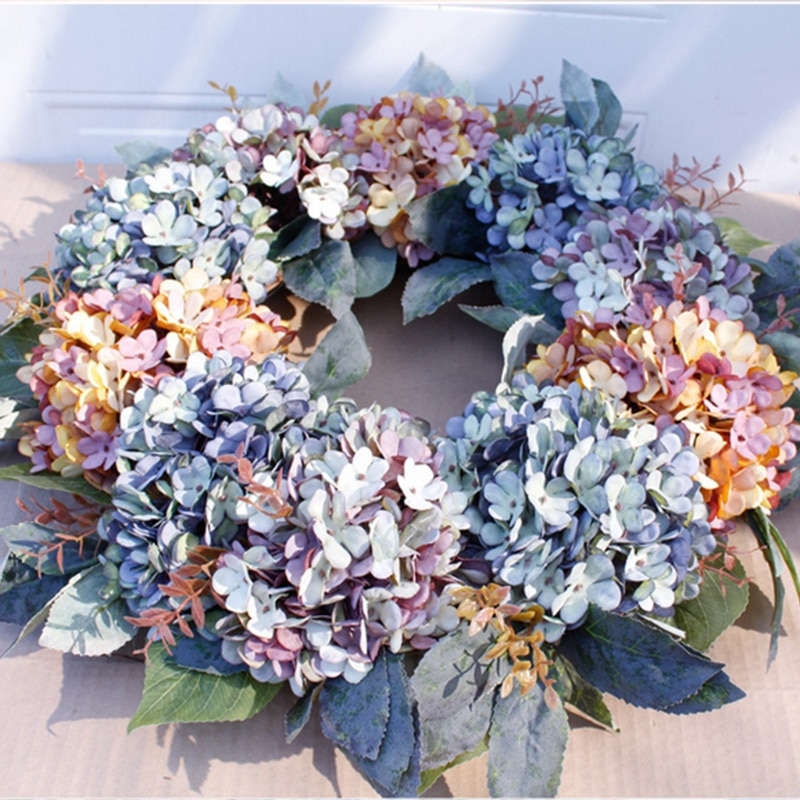 Hortensien kranz Hochzeit Kranz Blume Weihnachten Girlande Heimat tür Dekoration
