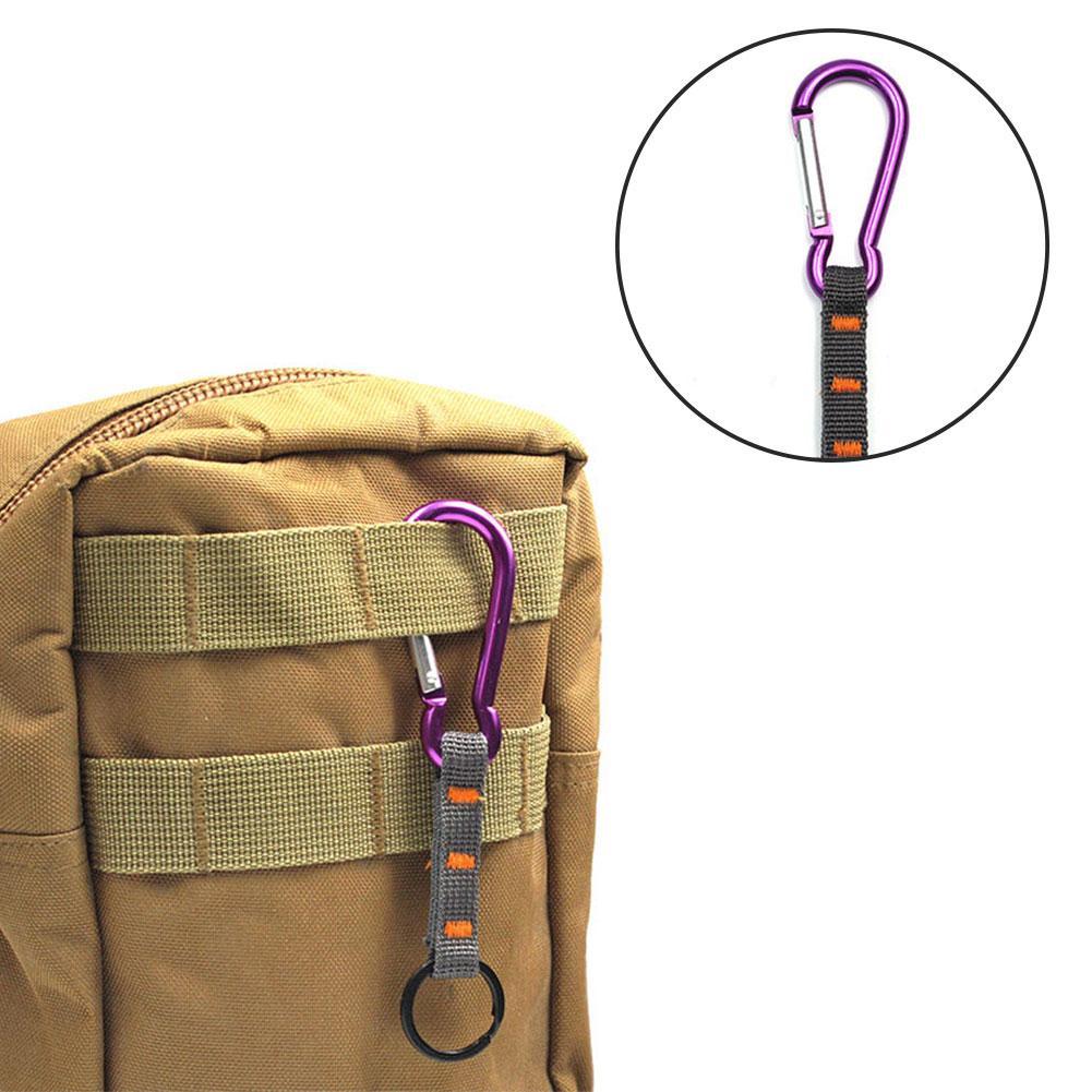 Mochila De Soporte para Llavero cinturón mosquetón colgante Clip hebilla gancho tres anillos combinación bolsa de deporte