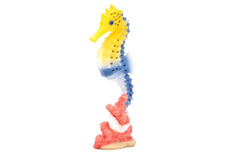 Cross Border Sales Model Oceans Animal Model Toy Plastic Solid Marine Organism Octopus Crab Model Ornaments: S880 Hippocampus Kuda