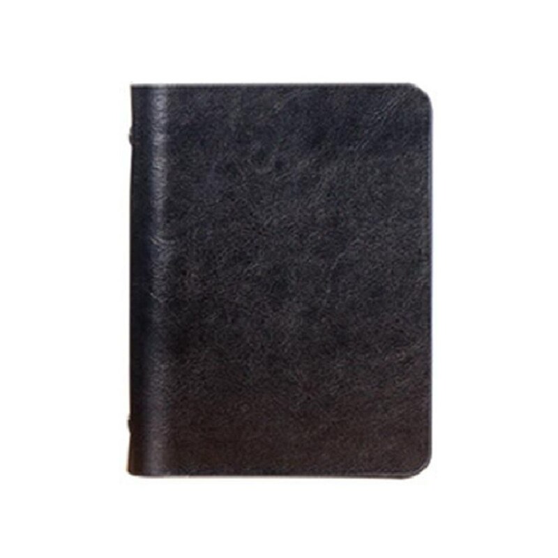 A7 Tasche verlieren-blatt Notizbuch Leder Abdeckung Geschäft Tagebuch Memos Planer Notizblock A9LC
